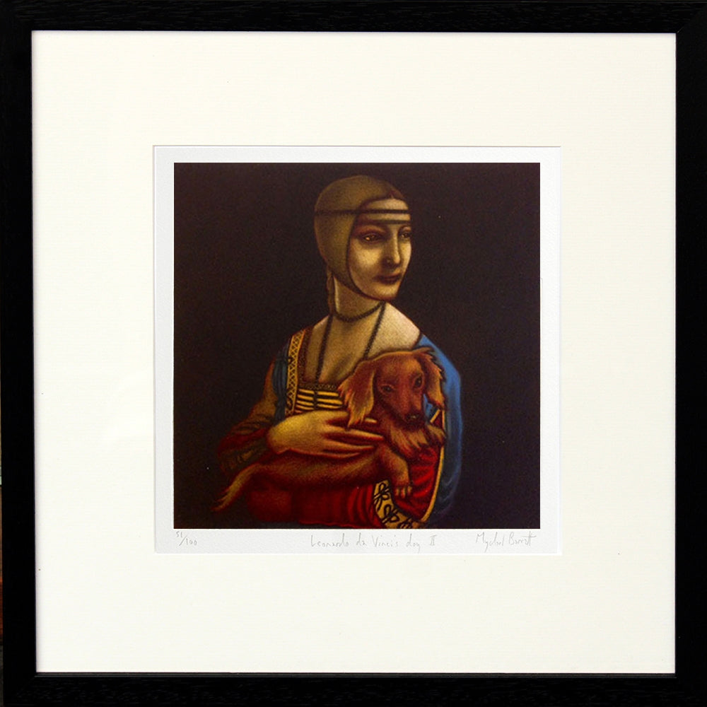 Leonardo da Vinci's Dog 1 Framed