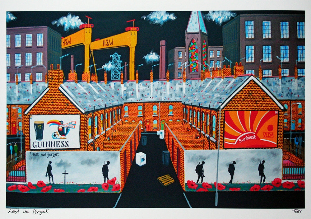 Print - Lest We Forget Large Unframed