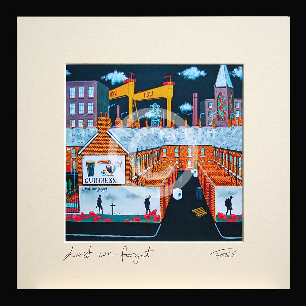 Print - Lest We Forget Framed