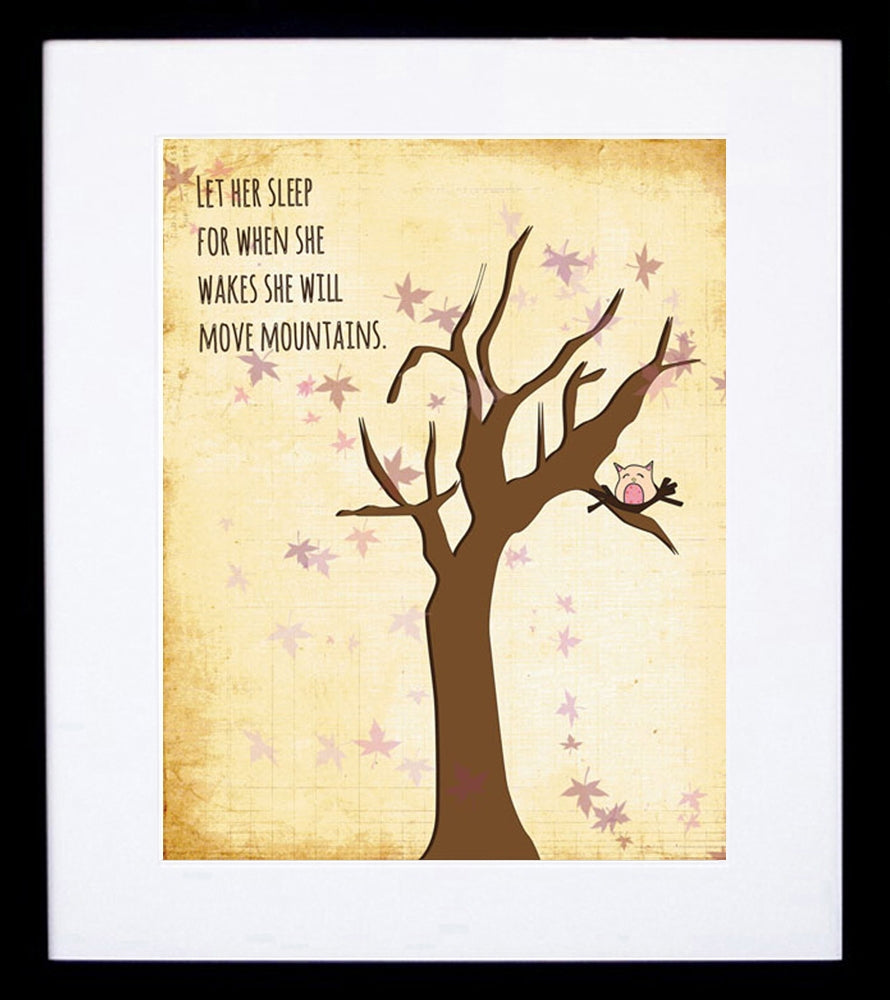 Let Her Sleep For When She Wakes... Frame Black