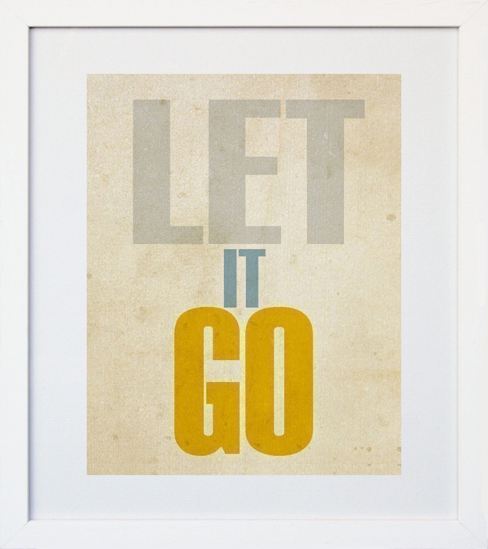 Let It Go White Frame