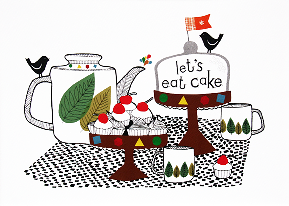 Let's Eat Cake Unframed