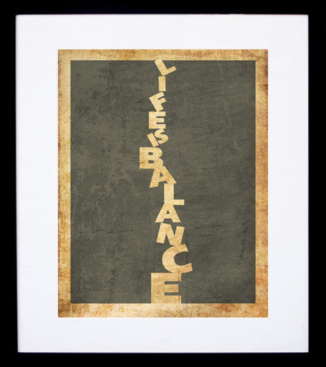 Life Is A Balance Framed