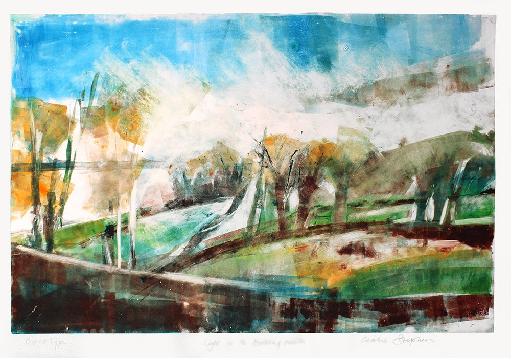 Monotype - Light On The Budding Growth Unframed