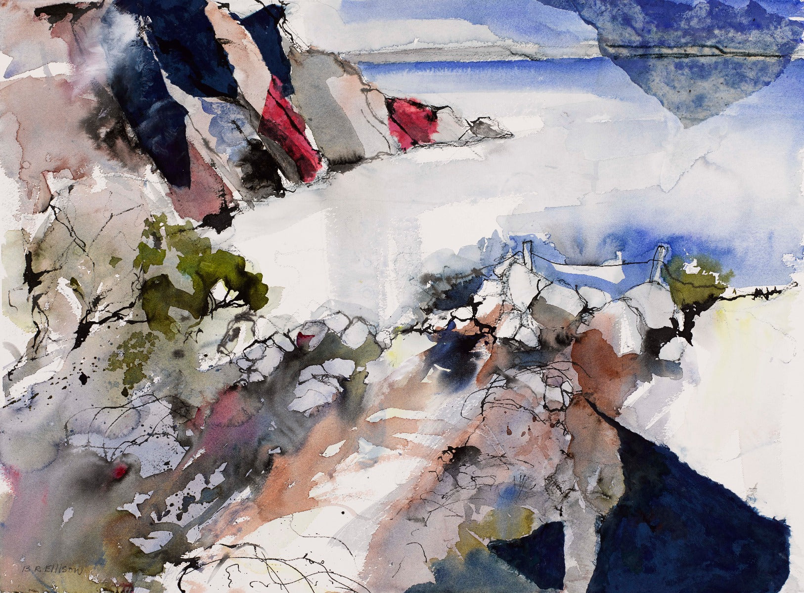 Light On The Headland Unframed