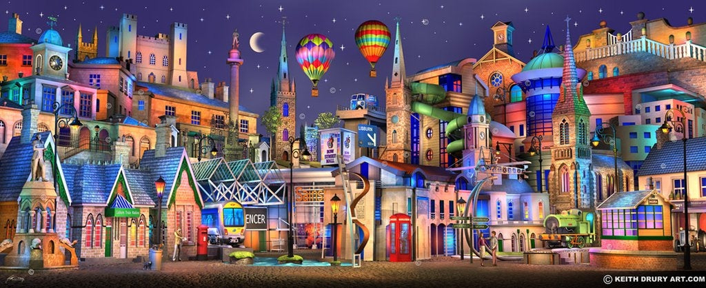 Dream Series - Lisburn And Beyond Unframed 57 x 23