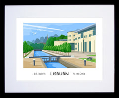 Co Antrim - Lisburn Frame Black 40x30 withmount