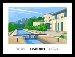 Co Antrim - Lisburn Frame Black 40x30 nomount
