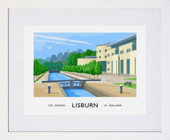 Co Antrim - Lisburn Frame White 40x30 With Mount