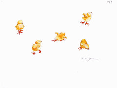 Original - Little Chicks Unframed
