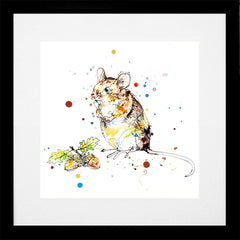 Print Open Edition Animals - Little Guy-30 x 30-Black Box Frame (With Mount)