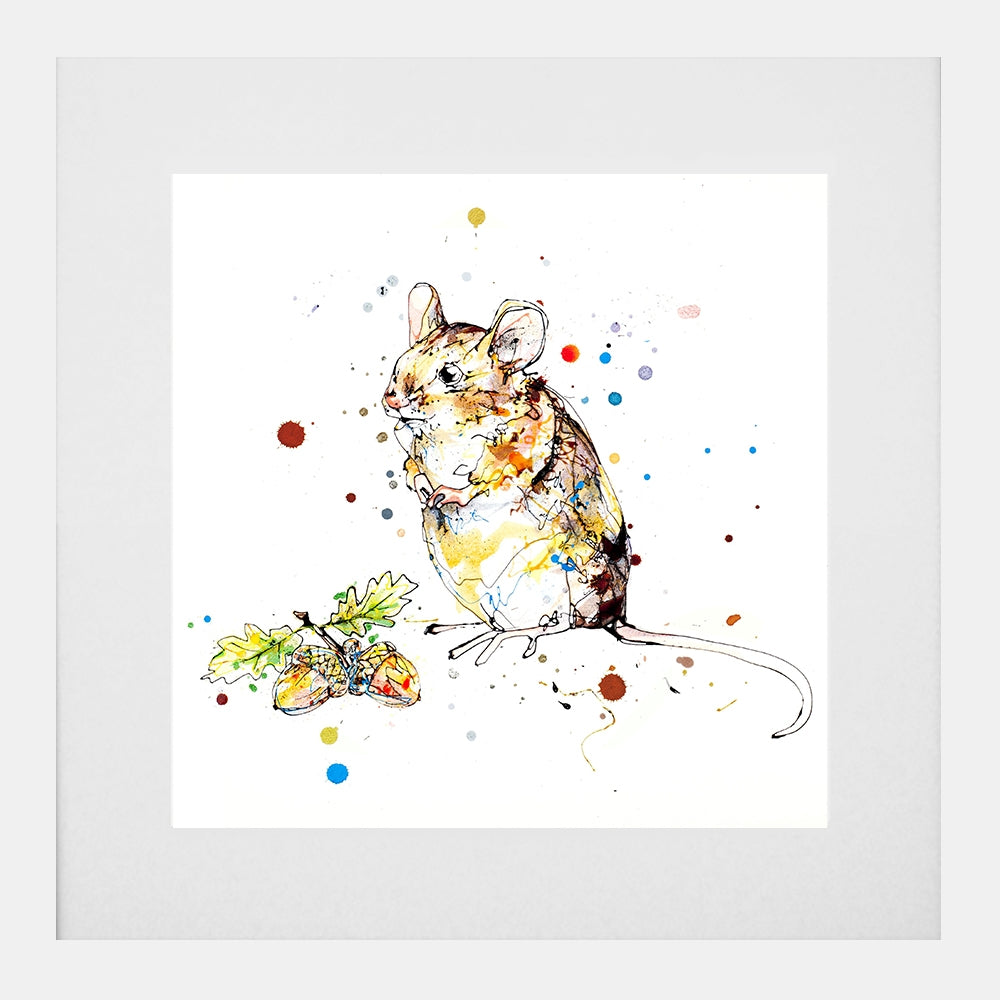 Print Open Edition Animals - Little Guy-30 x 30-White Box Frame (With Mount)