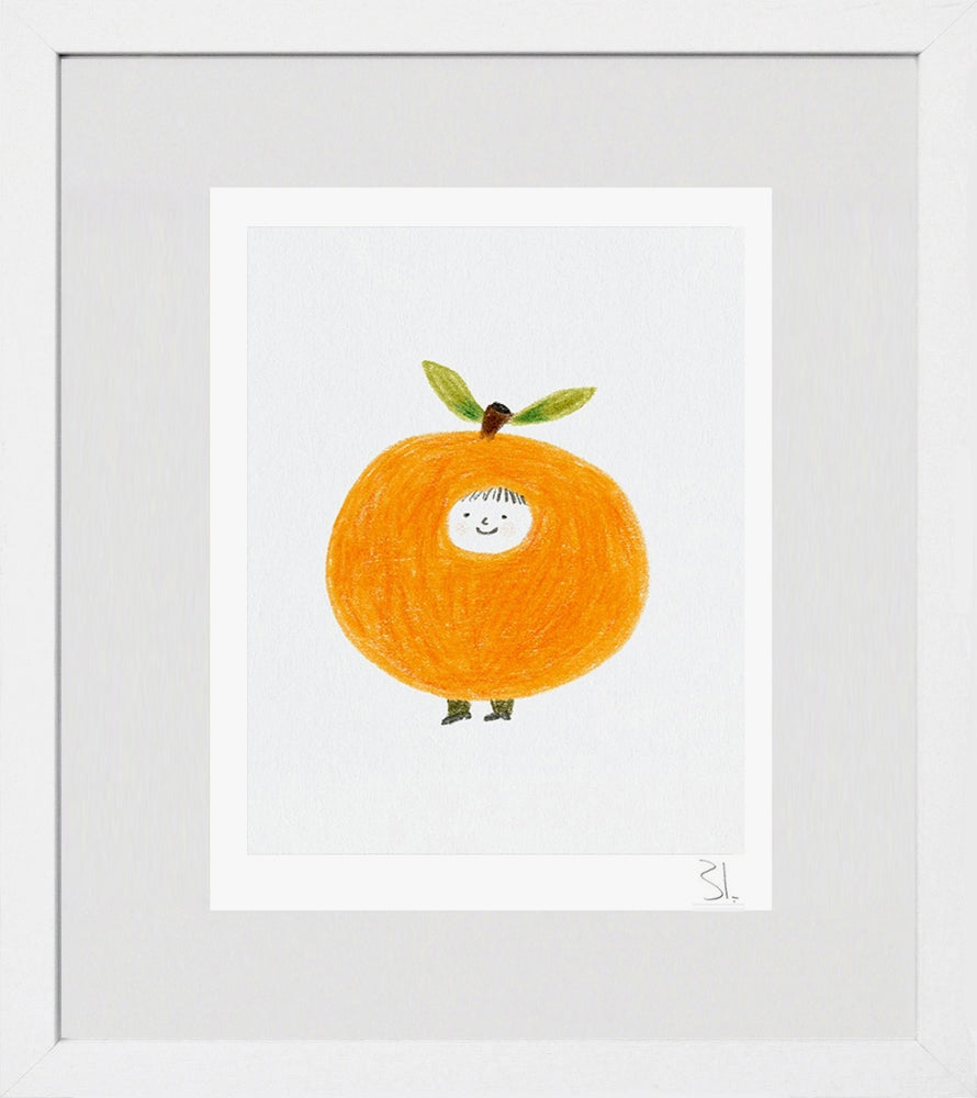 Little Orange White Frame