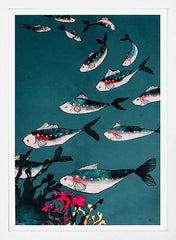 Little Shoal-33 x 55.5-White Box Frame (No Mount)