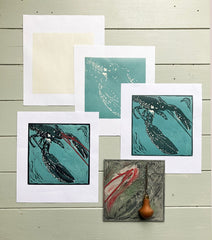 Lino Print - Lobster
