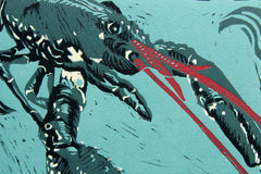 Lino Print - Lobster