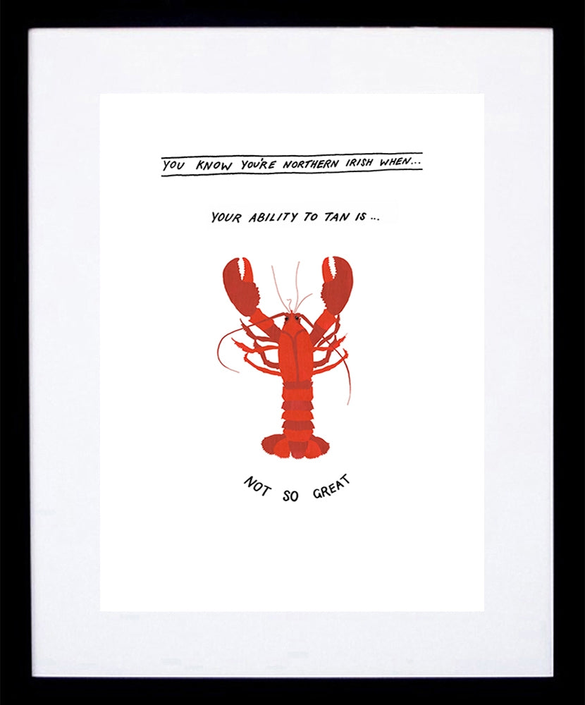 Northern Irish - Lobster Black Frame