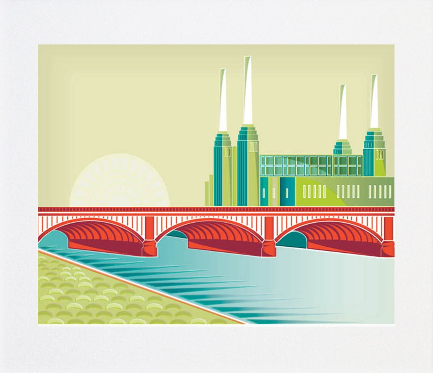 London Battersea Power Station Unframed 18x25