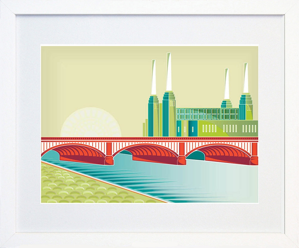 London Battersea Power Station-18 x 25-Frame White