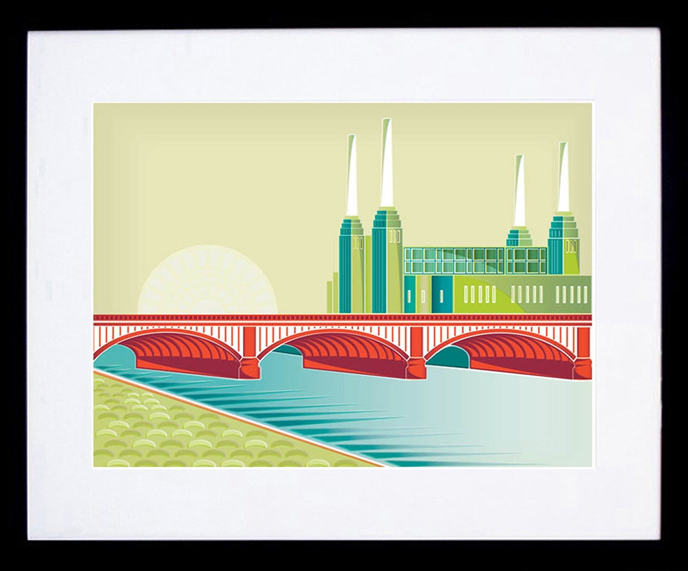 London Battersea Power Station Framed 18x25