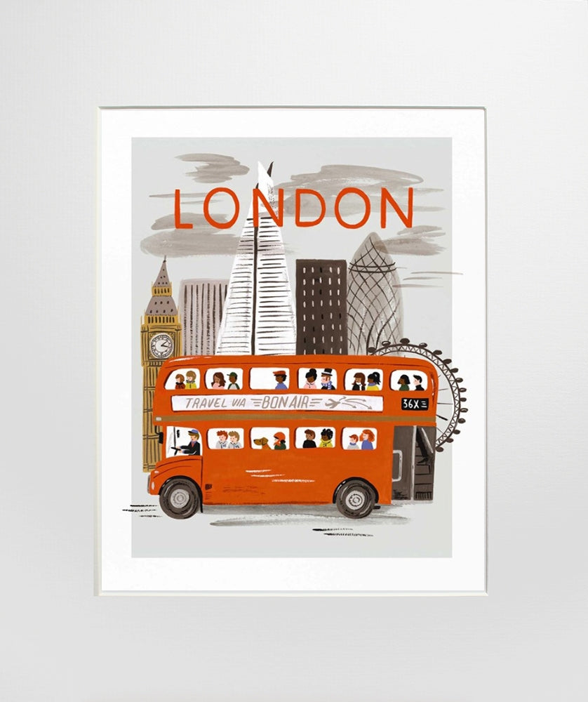 London World Traveller Unframed