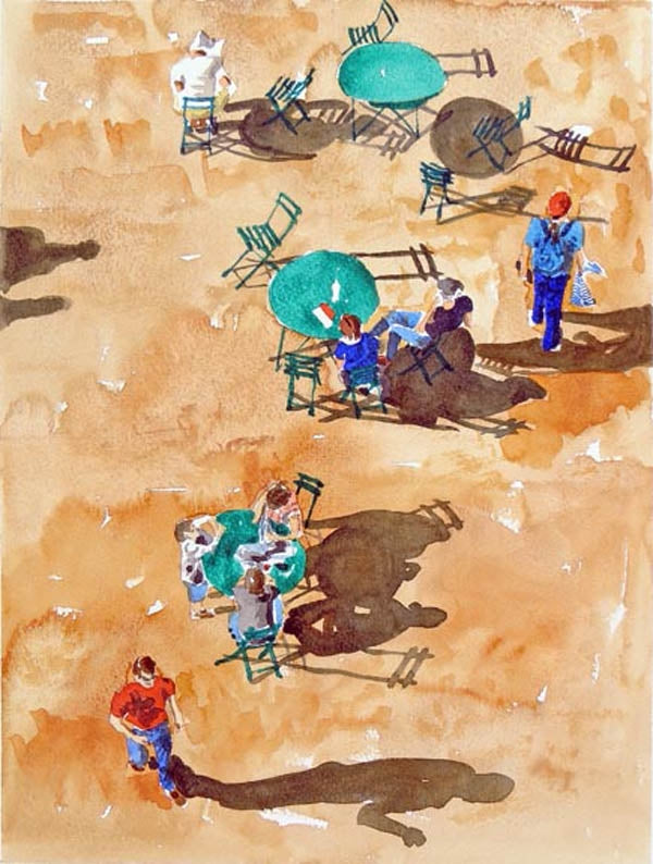 Looking Down at Villandry