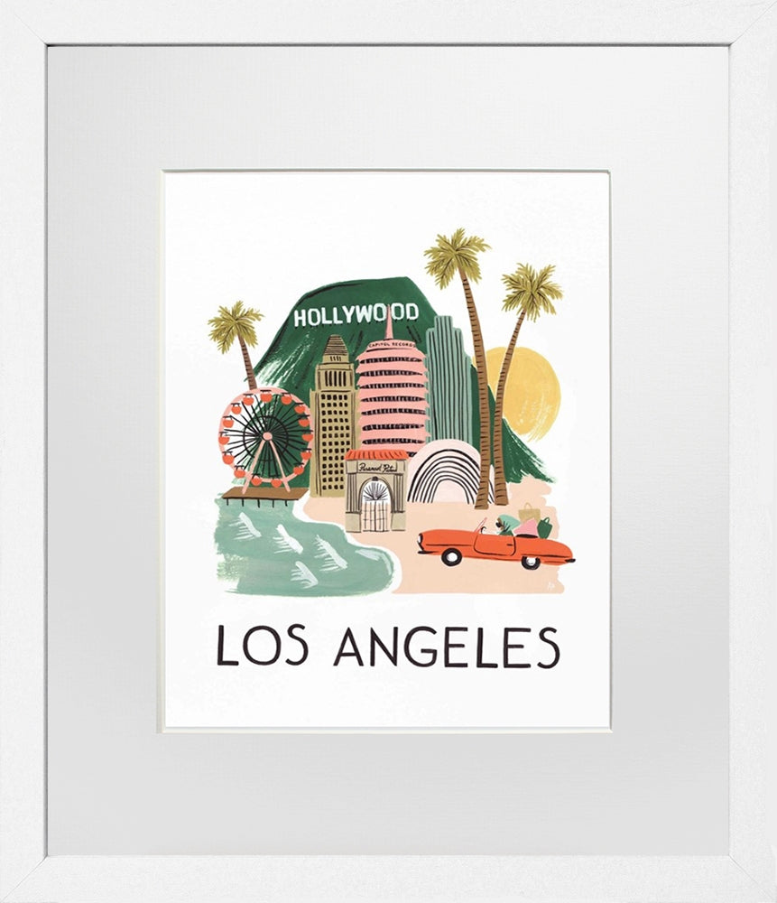 Los Angeles White Frame