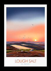 Co Donegal - Lough Salt Black Frame