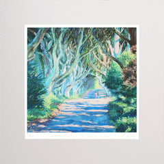 Print - Lovers Walk The Dark Hedges-30 x 30-Unframed
