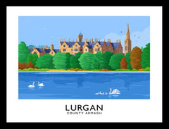 Co Armagh - Lurgan-70 x 50-Black Box Frame (No Mount)