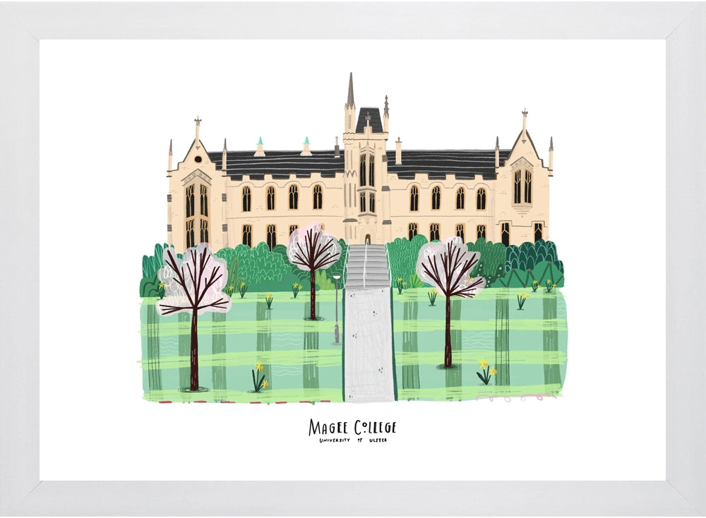 Places - Magee College - White Frame