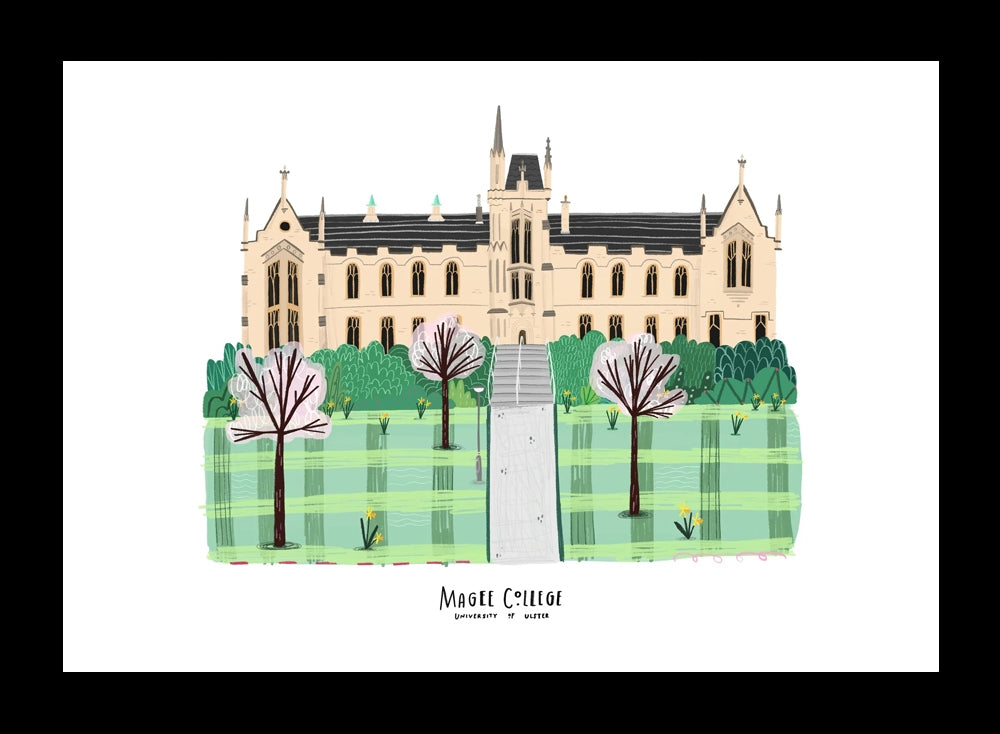 Places - Magee College - Black Frame