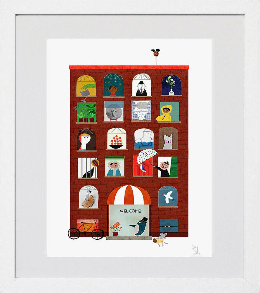 Magic Hotel White Frame