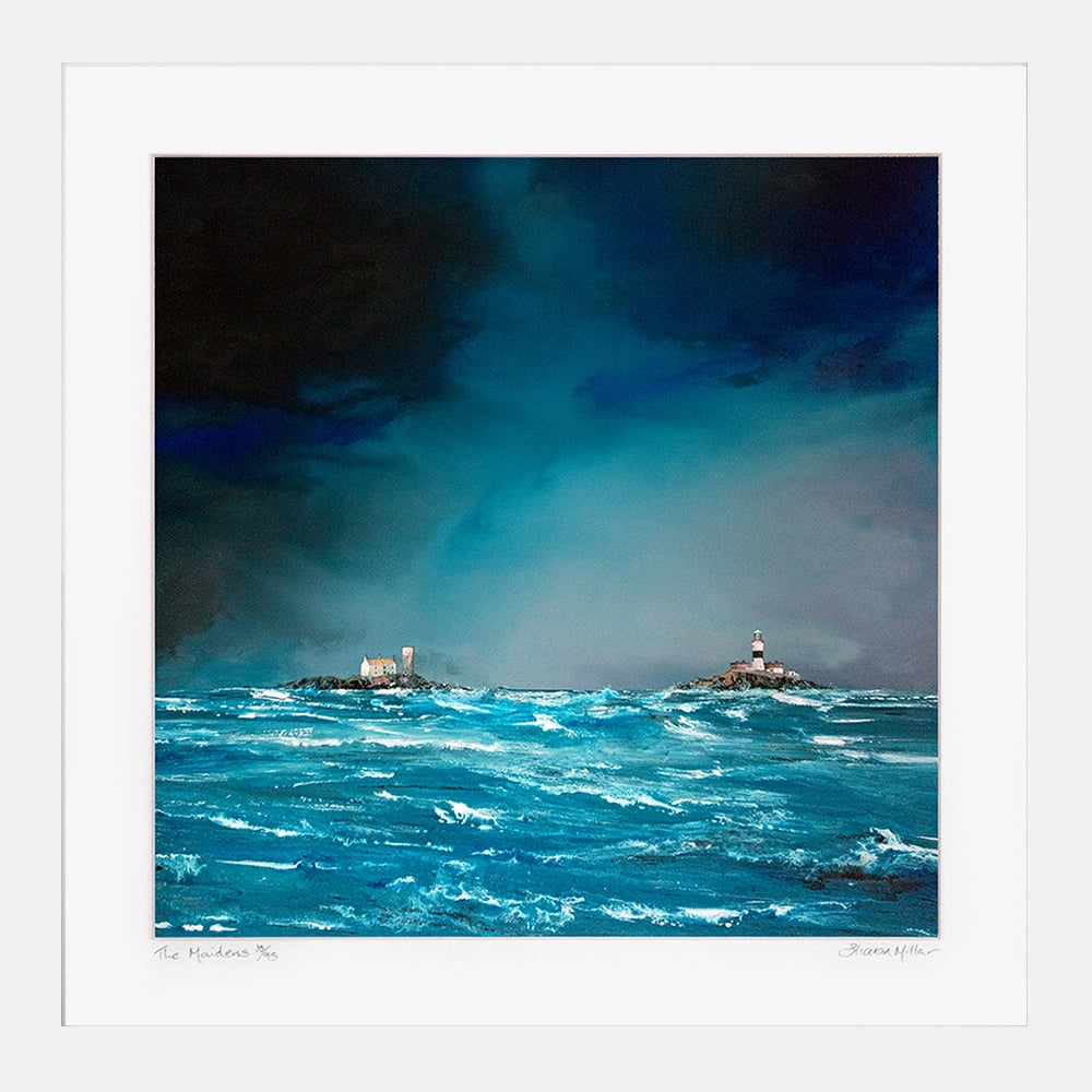 Print - The Maidens White Frame