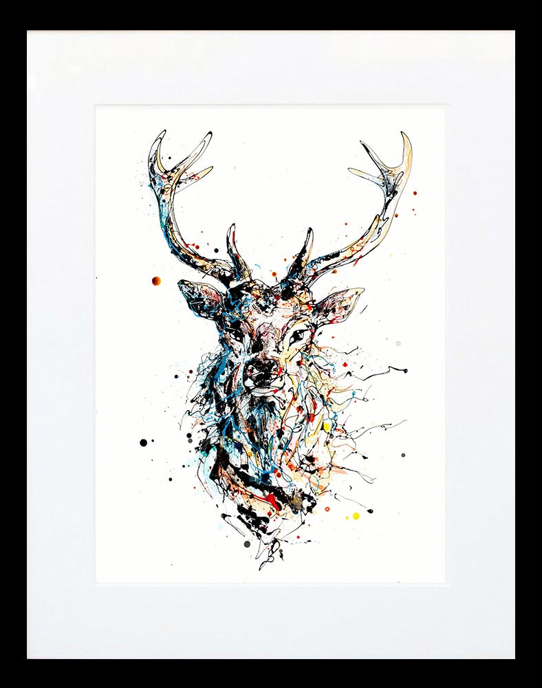 Print Ltd Edition Animals - Majestic Black Wide Box Frame
