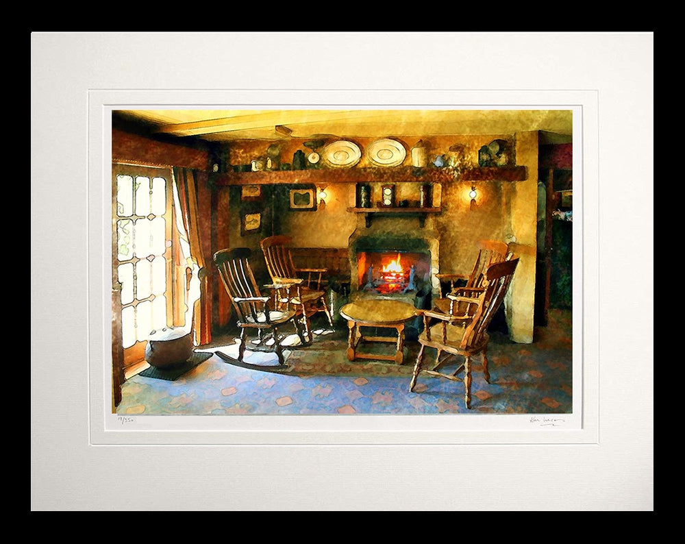 Co Antrim - Manys A Yarn Bushmills Inn Flat Black Frame