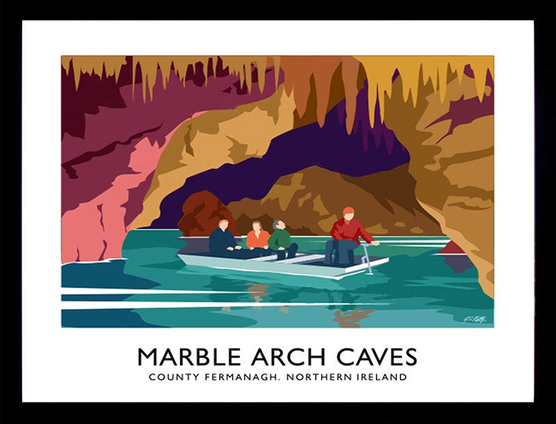 Co Fermanagh - Marble Arch Caves Frame Black 70x50