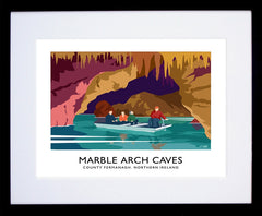 Co Fermanagh - Marble Arch Caves Frame Black 40x30 With Mount