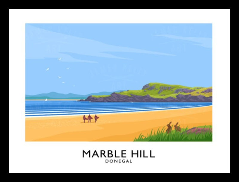 Co Donegal - Marble Hill-70 x 50-Black Box Frame (No Mount)