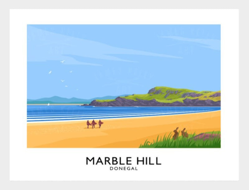 Co Donegal - Marble Hill-40 x 30-White Box Frame (No Mount)