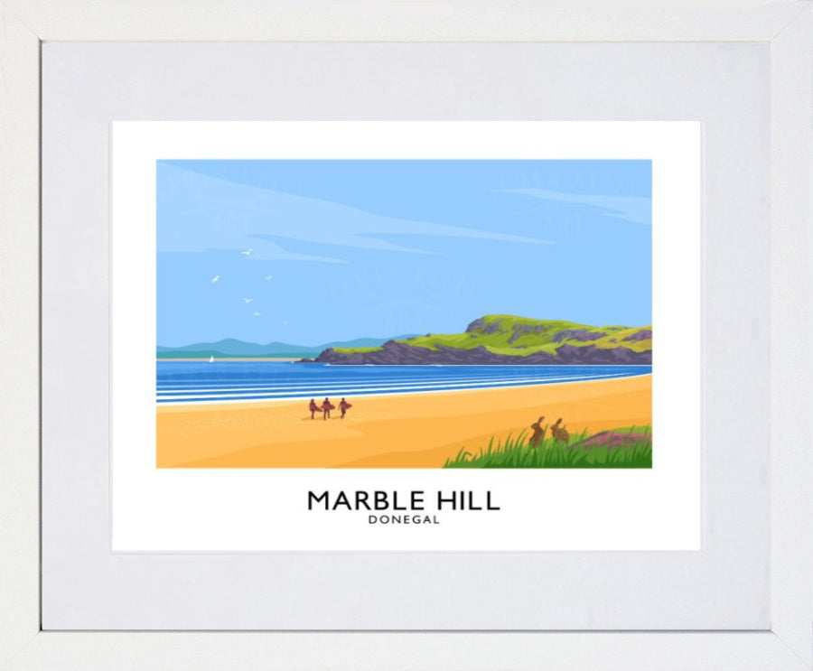 Co Donegal - Marble Hill-40 x 30-White Box Frame (With Mount)