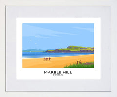 Co Donegal - Marble Hill-40 x 30-White Box Frame (With Mount)