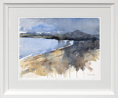 Print - Marble Hill Beach Dunfanaghy Donegal - Chunky White Frame