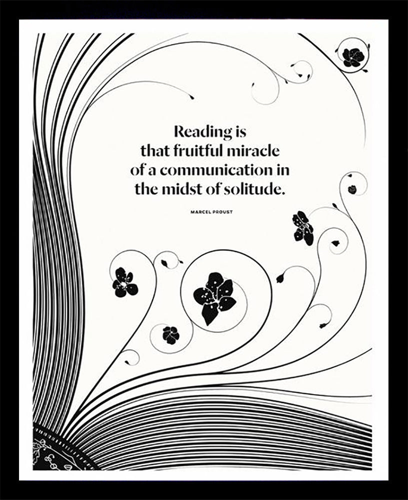 Marcel Proust - Reading Black Box Frame