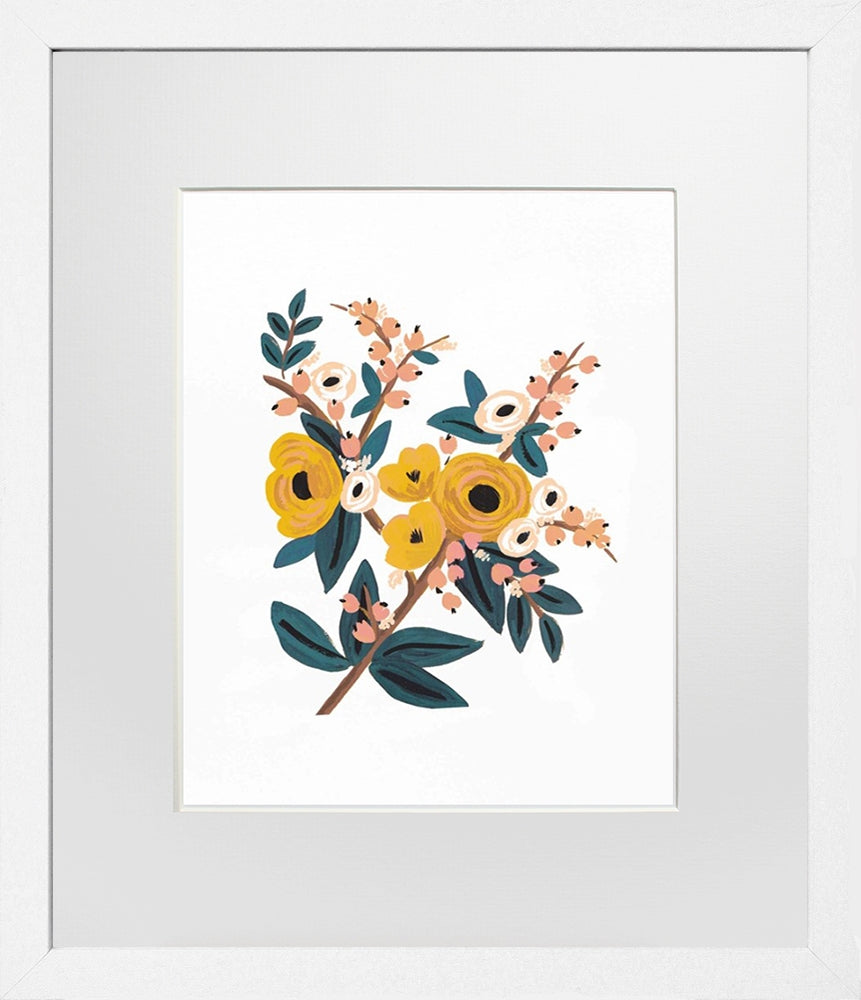 Marigold Botanical White Frame
