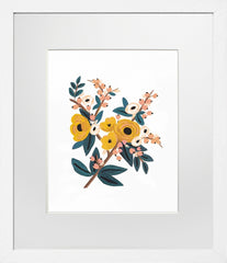Marigold Botanical White Frame