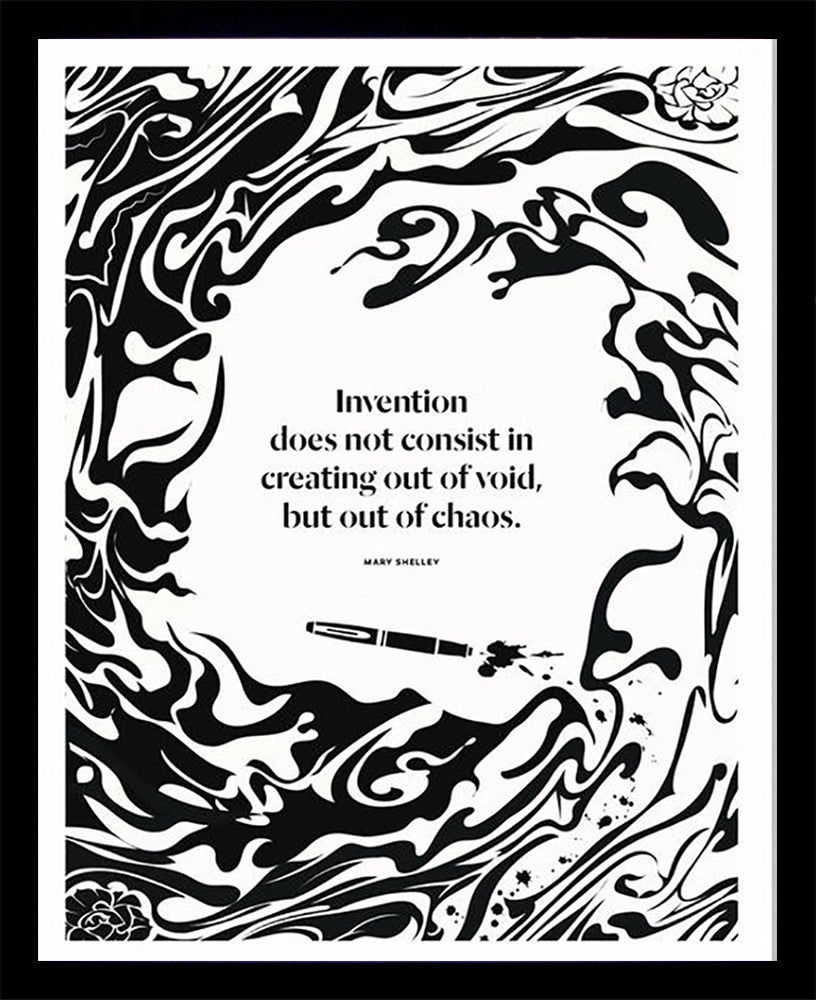 Mary Shelley - Invention Black Box Frame