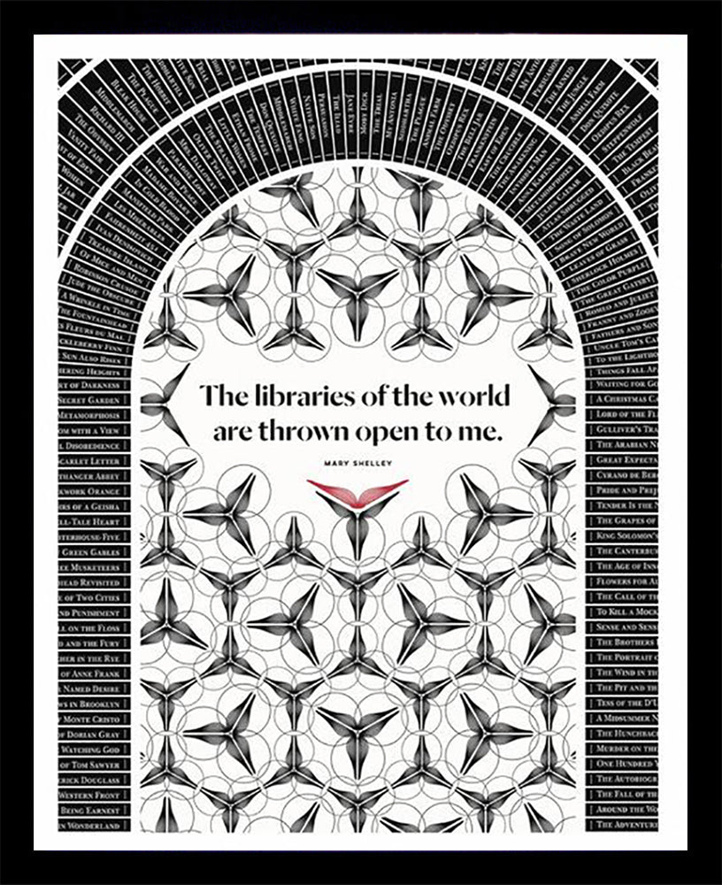 Mary Shelley - Libraries Black Box Frame