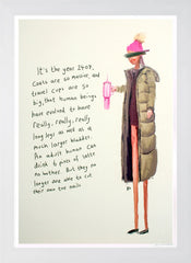 Massive Coats, Travel Cups - Flat White Frame