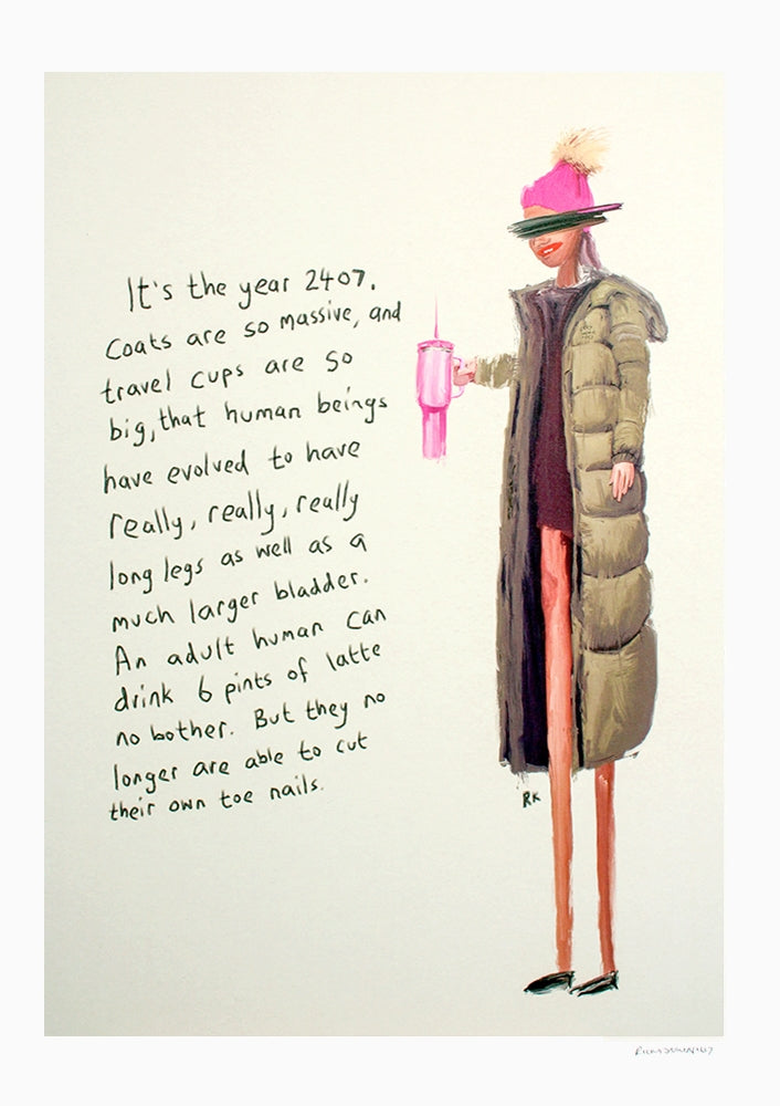 Massive Coats, Travel Cups - Unframed